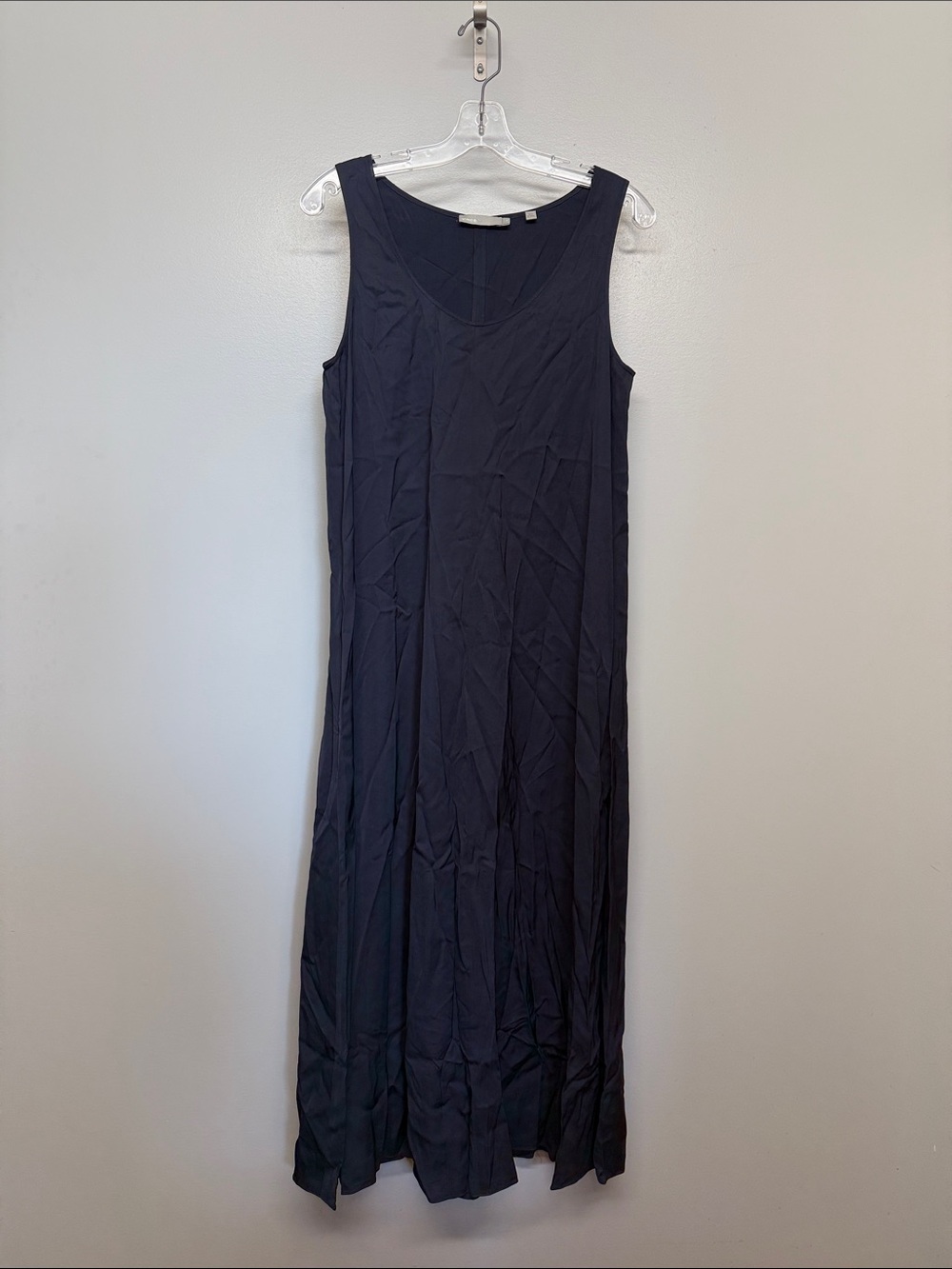Vince. Navy Blue Sleek Maxi Dress